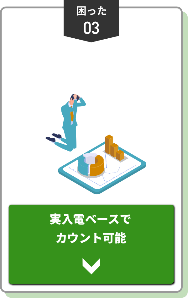 実際の入電数とタップCVの数に乖離がある